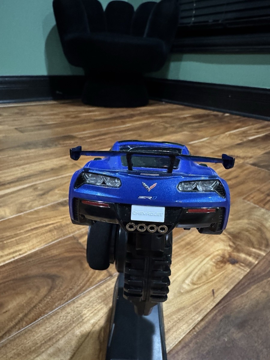 KYOSHO Chevrolet Corvette ZR1 Blue Mini-Z RWD Readyset LED RC Car