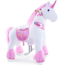 PonyCycle Horse Ride on Pink Unicorn Toys Riding Toys Unicorn Classic Model U...