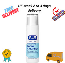 E45 Foaming Face Wash Daily Cleanser for Dry &Sensitive Skin Gentle Makeup 150ml