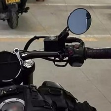 Black Aluminum Motorcycle Rearview Mirror Sideview for Electric Vehicles