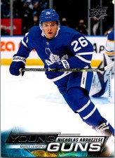 2022-23 Upper Deck Young Guns Nicholas Abruzzese Rookie Toronto Maple Leafs #234
