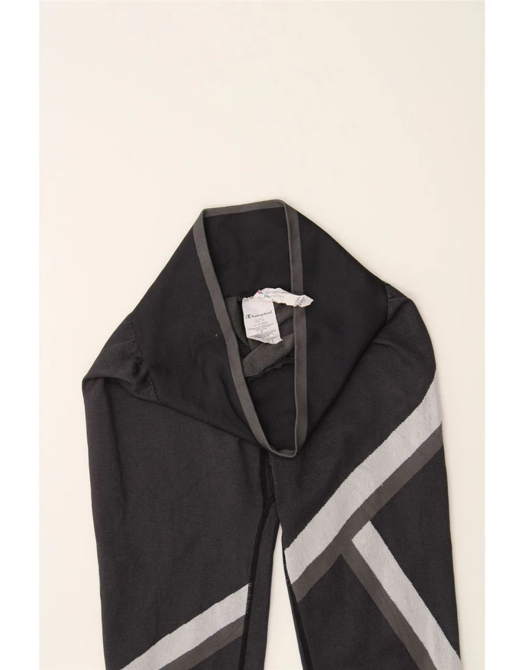 Leggings CHAMPION Mujer Gráficos Reino Unido 10 Pequeños Negros Bloque de Color Poliamida FD18 Foto 3 de 3