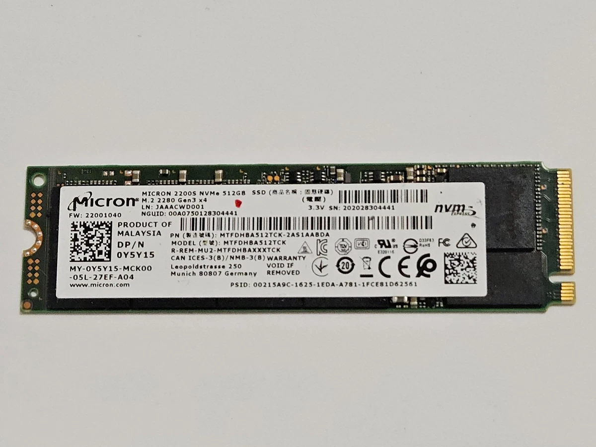 SSD Micron M510 256Go – MSATA – MTFDDAT256MAZ – Occasion