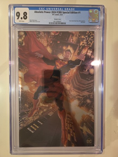 Absolute Power 2024 FCBD Special Edition 1 CGC 9.8 DC Comics Janin Foil Variant 