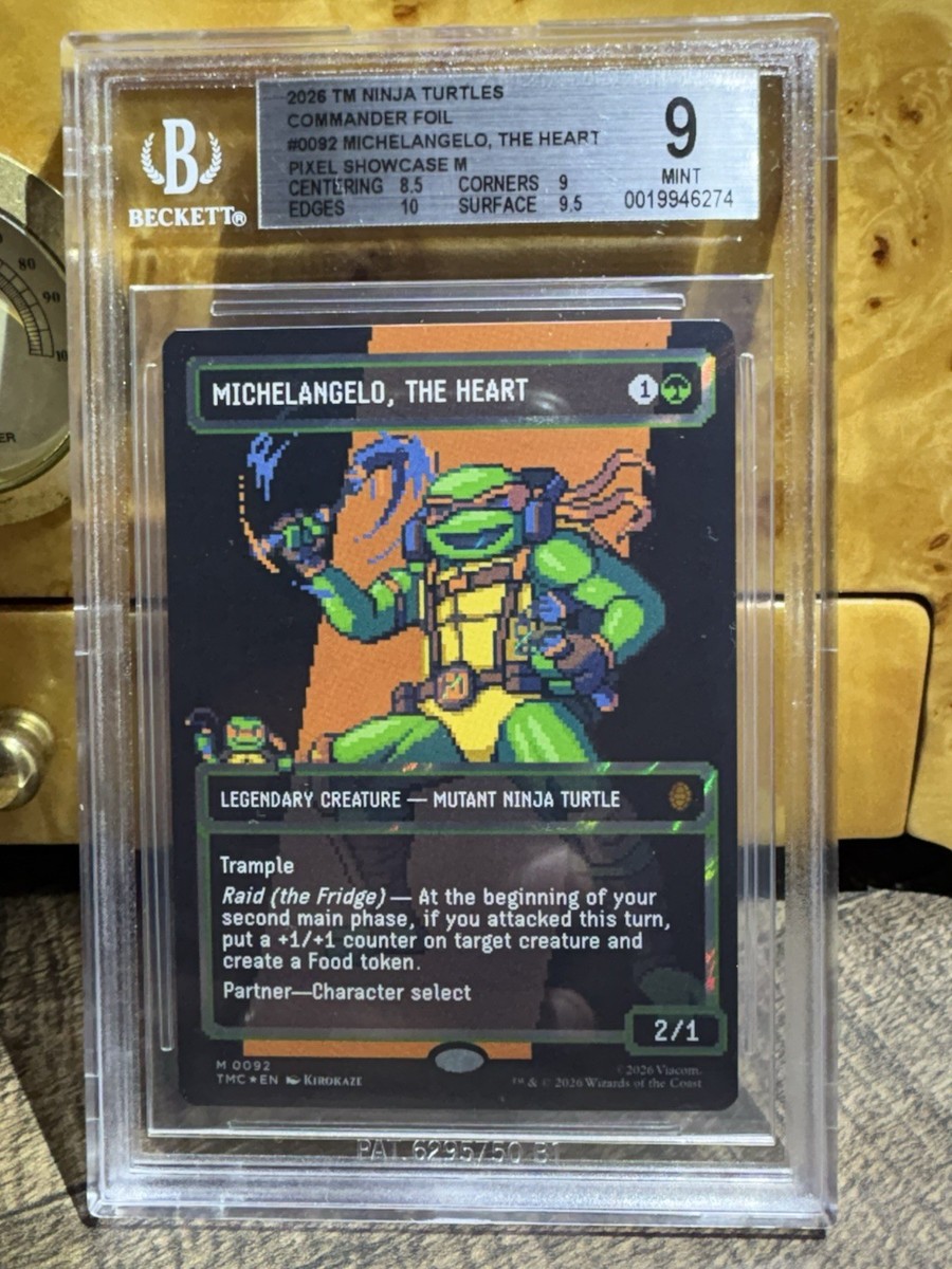 Michelangelo, the Heart (0092) (Borderless) (Surge Foil) Commander