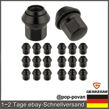 Radmuttern Muttern Schrauben M12x1,5 Ersatz für Ford Mondeo Alufelgen Schwarz