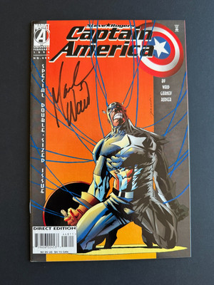 Captain America #448 - Signed by Mark Waid (1996, Marvel) NM
