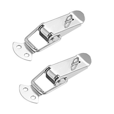 2 pcs 201 Stainless Steel Spring Loaded Toggle Latch Catch Clamp 90mm