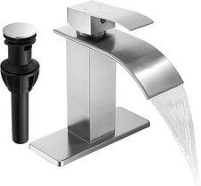 Grifo de ba o cromado Cascada solo mango Grifo lavabo de ba o solo orificio NEW