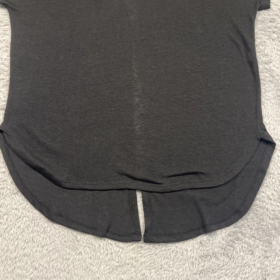 Блузка женская Lane Bryant 14/16 черная с отверстием под ключ разделенная сзади льняная смесь топ - Изображение 4 из 4