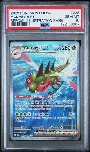 POKEMON DESTINED RIVALS SPECIAL ILLUSTRATION RARE - YANMEGA EX 228/182 - PSA 10