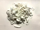 120ct - 1.5" WHITE Twister Curly Tail Grubs Crappie Bluegill Panfish Walleye