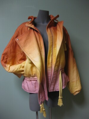 $1280 Isabel Marant Cord Tassels Padded Jacket 40 Tie Dye