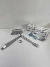 Automatic Door Closer Adjustable Heavy Duty Aluminum Hydraulic Silver