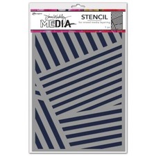 Dina Wakley MEdia Stencil 9x6 - Angles, MDS81579