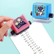 1x Math Stamp Roller Addition Subtraction Mul...