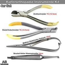 KFO Pliers Wire Cutter Distal End Cutter Ligature Scender Mathieu Holder Set of 4