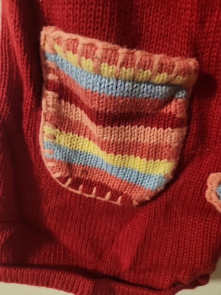 BABY CUARTELE Infantes 24M Niñas Floral Tejido Sin Mangas Chaleco con Capucha 4 Botones Foto 3 de 4