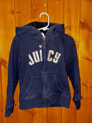 Juicy Couture Little Girl Logo Hoodie Sweater, Size