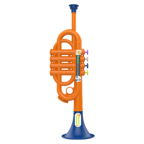 Trumpet Toy Educational Simulated Trumpet Instruments ABS Toy 12.6 X4.02 X3.9 In