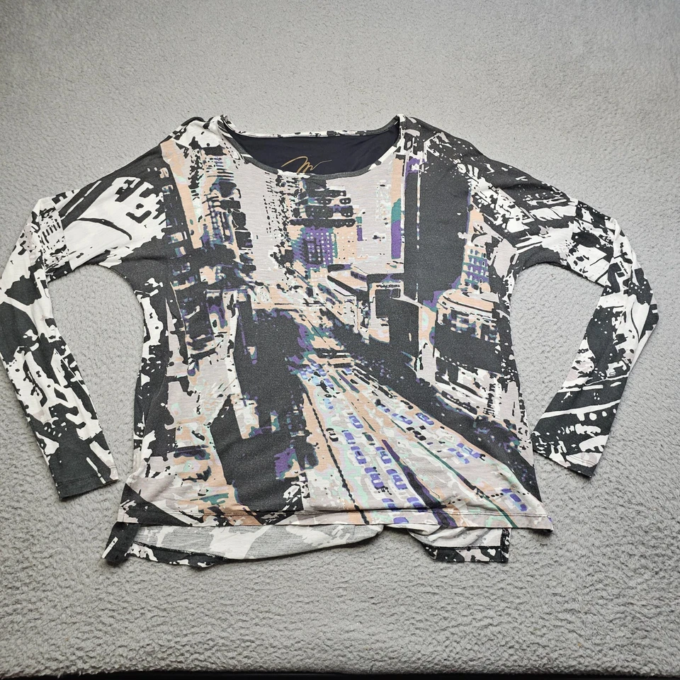 Blusa Miracle Body Mujer Mediana Multicolor Manga Larga Forrada Pullover Foto 3 de 4