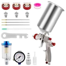 R500 Lvlp Air Spray Gun Paint For Car & House DIY Painting 1.3/1.7/2.0mm Nozzle