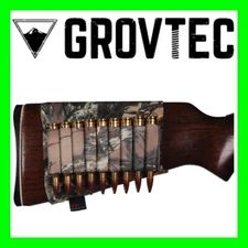 GROVTEC Rifle Buttstock Ammo Holder TrueTimber Camo 9 rounds