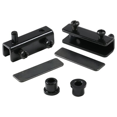 Glass Door Pivot Hinge for Free Swinging Glass Doors Black (Pair)