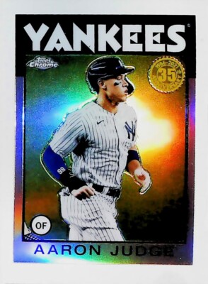 2021 Topps Chrome 35th Anniversary 1986 Topps #1 Aaron Judge NEW YORK YANKEES