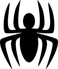 Spiderman - Metal Wall Art - Black 11" x 10"