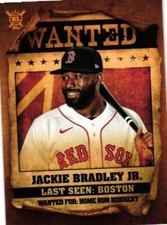 2021 TOPPS BIG LEAGUE JACKIE BRADLEY JR. WANTED INSERT BASEBALL CARD #WT-9