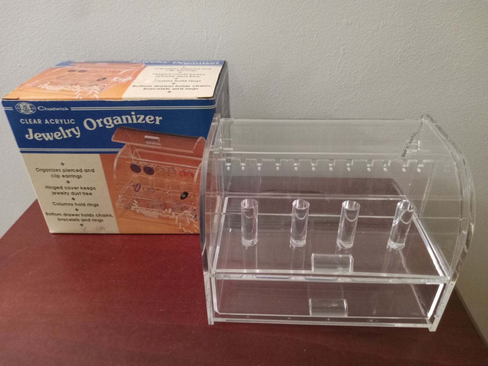 Clear Acrylic Jewelry Organizer for Necklaces & Earrings-image