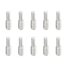 10Pcs M4x10 to M6x10 Double End Threaded Stud Screw Bolt 304 Stainless Steel
