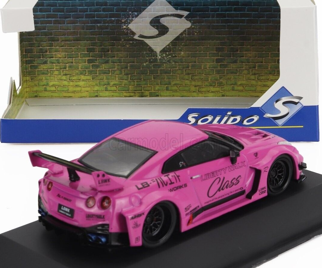 LB★Works Nissan GT-R Candy Pink Solido 1/43 Nissan GT-R R35 LBWK Liberty Walk LB Works Class Pink