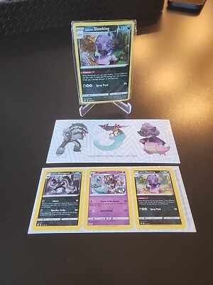 Galarian Slowking Obstagoon Dragapult Knockout Cosmos Holo Sealed Promo; Sticker