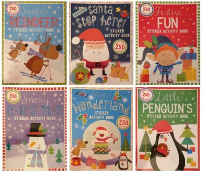 Weihnachten Sticker Activity Book Heiligabend Boxen UVP 4,99£ mit GRATIS Versand