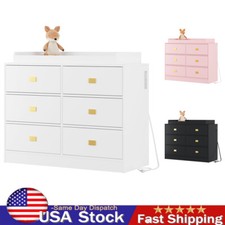 Dresser Storage Organizer for Infant Wide Chest Of Drawers With Changing Top