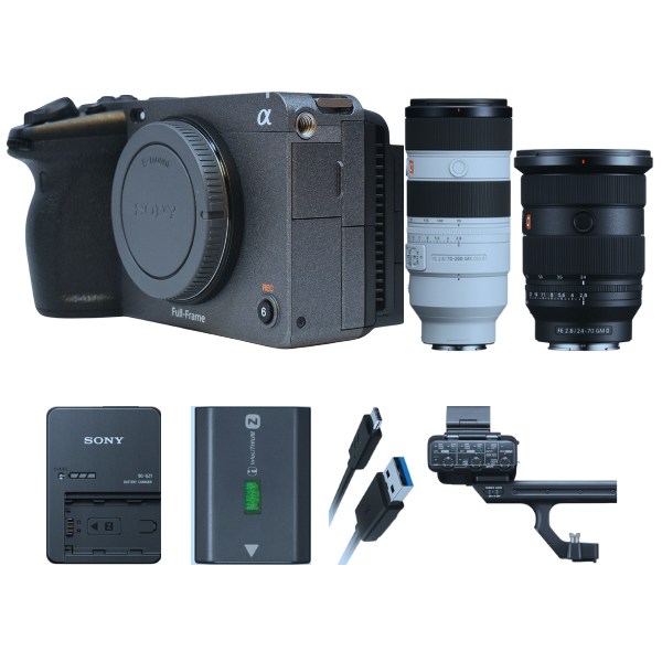 Sony FX3 Camera w/ FE 24-70mm f/2.8 GM II Lens FE 70-200mm f/2.8