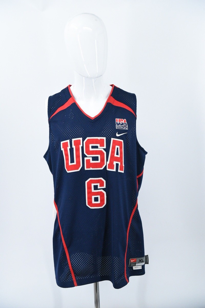 LEBRON JAMES #6 Nike USA Basketball 2006 FIBA Authentic Jersey XL