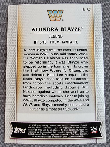 2017 Topps WWE Women's Division Wrestling Pick Card To Complete (R-1 To R-50) - Picture 74 of 100