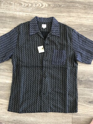 New MOMOTARO Jean Cotton Linen SHIRT Made In Japan Hawaiian Cuban