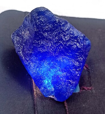 画材 Sapphire Genuine Coarse Dyed 200-250Ct Natural Blue Sapphire Uncut Rough Certified