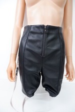 House Of Cb NEW Black Faux Leather Cycling Shorts Size S Small Uk 8-10 Bnwts £69