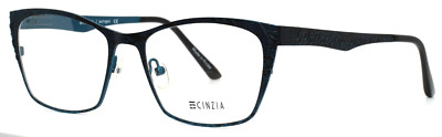 CINZIA CIN-5098 C3 Teal Python Womens Cat Eye Full Rim Eyeglasses 53-17-138 B:38