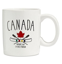 NWT HUDSON'S BAY/LA BAIE D'HUDSON HBC STRIPES CANADA CANOE LARGE MUG 570ml