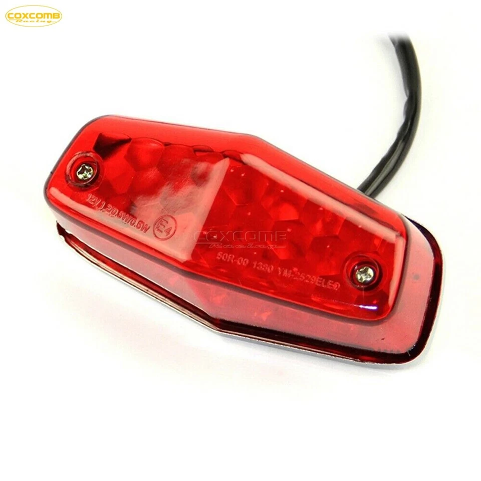 Lucas Style LED Stop Brake Tail Light Replacement For Harley Cafe Racer Chopper — 第 4/4 张图片