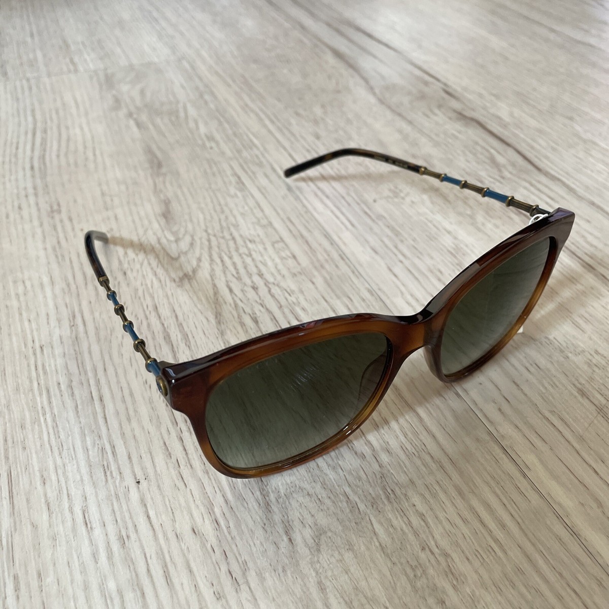 Gucci Women’s Tortoiseshell Sunglasses - Havana Brown. Brand new. New Gucci Women Oval Polished Havana Brown Sunglasses  main image 2