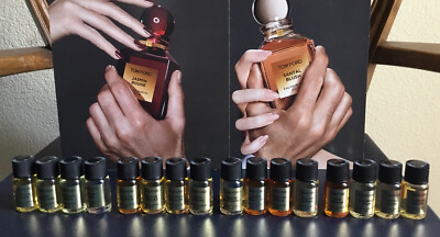 TOM FORD UNISEX 16 X 4 ml PRIVATE BLAND JAPON NOIR , ARABIAN WOOD