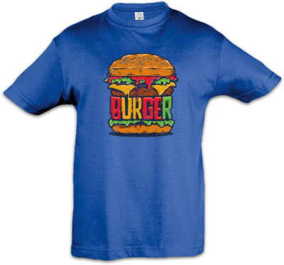 Burger Kids Boys T-Shirt Barbecue Grill Chef Bun Hamburger Cheeseburger Fun