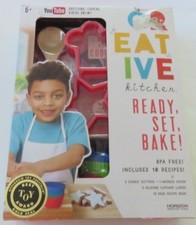 Kids Creative Kitchen Baking Set, Ready, Set, Bake-Teach kids to bake NIB 6 yrs